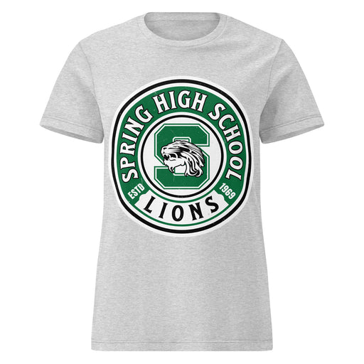 Spring High School Lions Women's Grey SoftStyle T-shirt 220