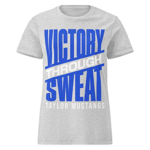 Taylor High School Mustangs Women's Grey SoftStyle T-shirt 241