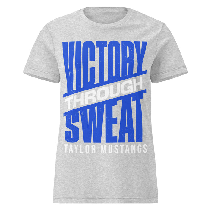 Taylor High School Mustangs Women's Grey SoftStyle T-shirt 241