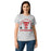 Female wearing Tomball High School Cougars Women's Grey SoftStyle T-shirt 208