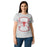 Lady wearing Tomball High School Cougars Women's Grey SoftStyle T-shirt 207