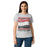 Woman wearing Tomball High School Cougars Women's Grey SoftStyle T-shirt 227