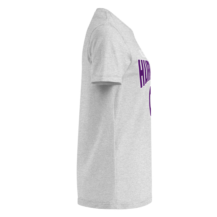 Side view of Klein Cain High School Hurricanes Women's Sport Grey SoftStyle T-shirt 234