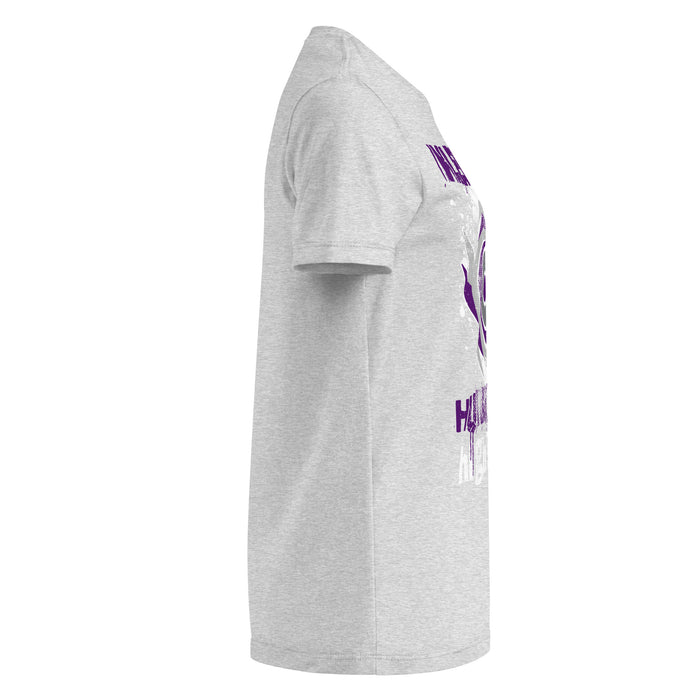 Side view of Klein Cain High School Hurricanes Women's Sport Grey SoftStyle T-shirt 205