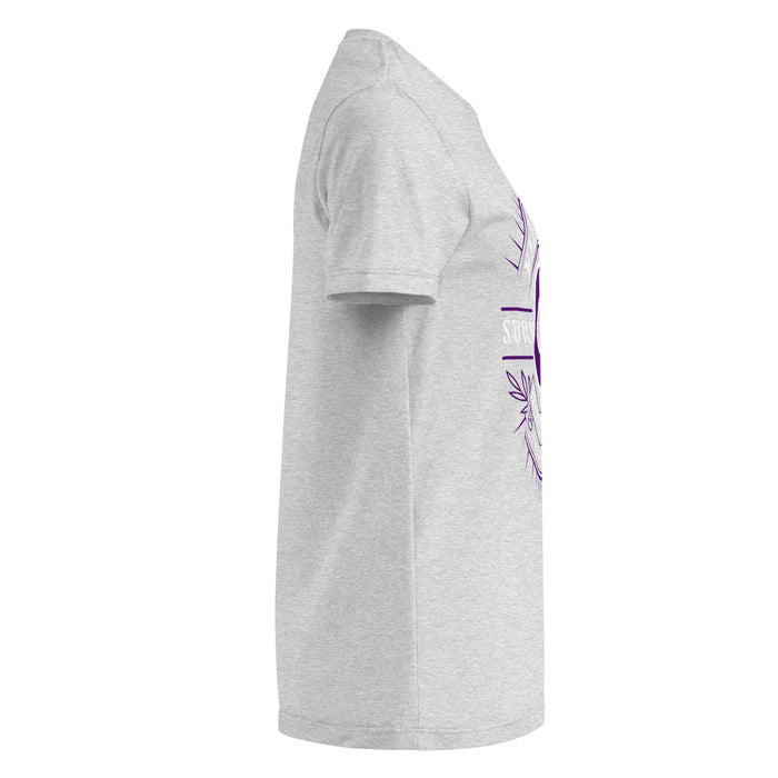 Side view of Klein Cain High School Hurricanes Women's Sport Grey SoftStyle T-shirt 201