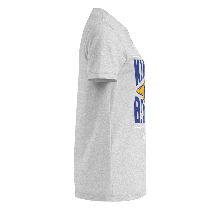 Side view of Klein High School Bearkats Women's Sport Grey SoftStyle T-shirt 210