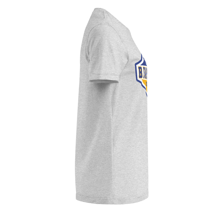 Side view of Klein High School Bearkats Women's Sport Grey SoftStyle T-shirt 009