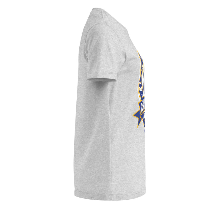 Side view of Klein High School Bearkats Women's Sport Grey SoftStyle T-shirt 212