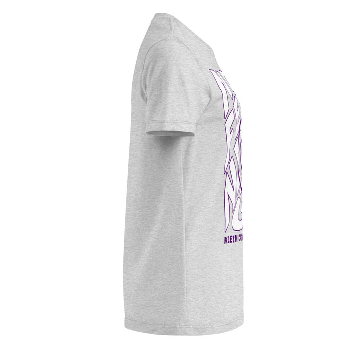 Side view of Klein Cain High School Hurricanes Women's Sport Grey SoftStyle T-shirt 236