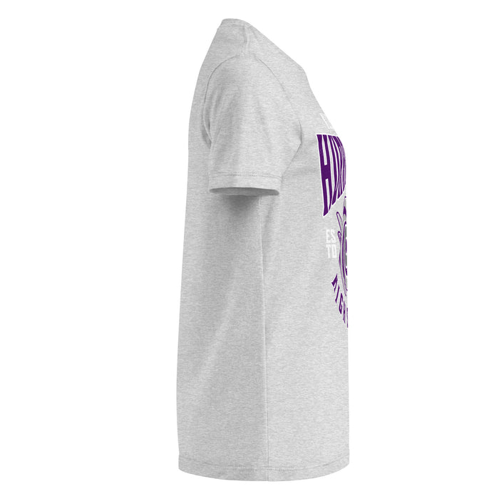 Side view of Klein Cain High School Hurricanes Women's Sport Grey SoftStyle T-shirt 213