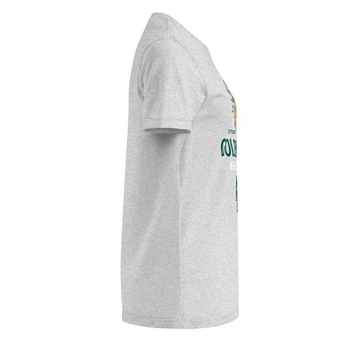 Side view of Klein Forest High School Golden Eagles Women's Sport Grey SoftStyle T-shirt 222