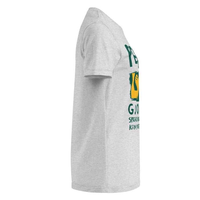 Side view of Klein Forest High School Golden Eagles Women's Sport Grey SoftStyle T-shirt 240