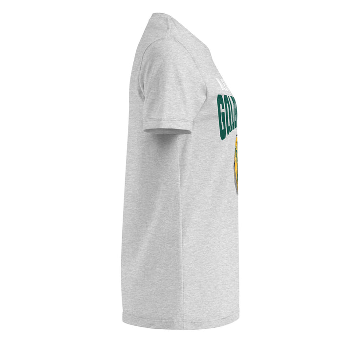 Side view of Klein Forest High School Golden Eagles Women's Sport Grey SoftStyle T-shirt 234