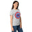 Side view of Oak Ridge High School War Eagles Women's Grey SoftStyle T-shirt 224
