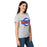 Side view of Oak Ridge High School War Eagles Women's Grey SoftStyle T-shirt 011