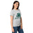 Side view of Reagan High School Rattlers Women's Grey SoftStyle T-shirt 206