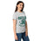 Side view of Reagan High School Rattlers Women's Grey SoftStyle T-shirt 204