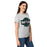 Side view of Reagan High School Rattlers Women's Grey SoftStyle T-shirt 098