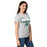 Side view of Reagan High School Rattlers Women's Grey SoftStyle T-shirt 049