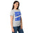 Side view of Taylor High School Mustangs Women's Grey SoftStyle T-shirt 241