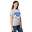 Side view of Taylor High School Mustangs Women's Grey SoftStyle T-shirt 204
