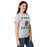 Side view of The Woodlands High School Highlanders Women's Sport Grey SoftStyle T-shirt 006