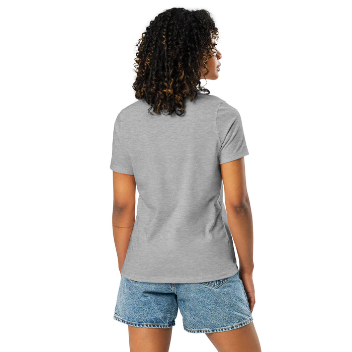 Back view of Dekaney High School Wildcats Heather Grey Women's T-shirt 210