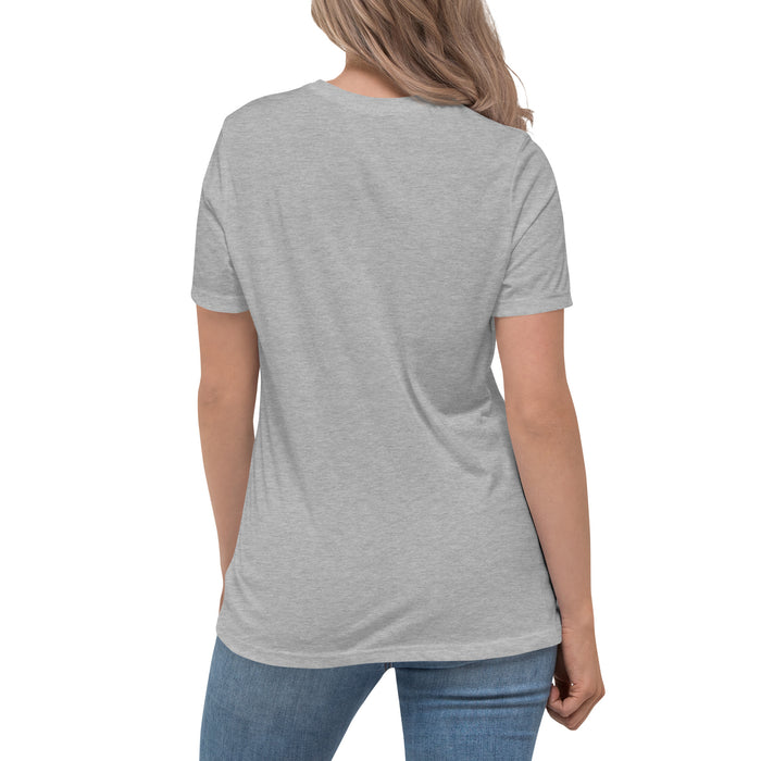 Back view of Lake Travis High School Cavaliers Women's Relaxed Fit T-shirt 205