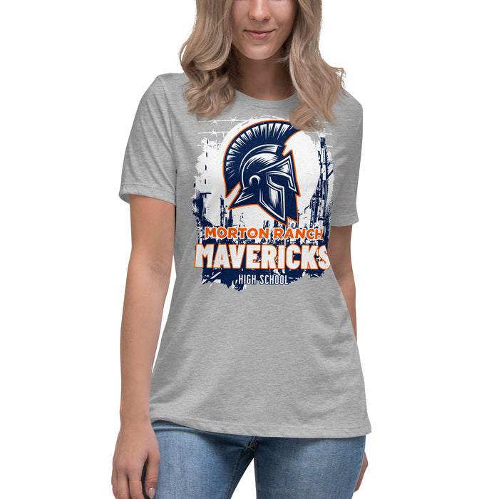 Seven Lakes High School Spartans Grey Women's T-shirt 202