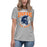 Seven Lakes High School Spartans Grey Women's T-shirt 213