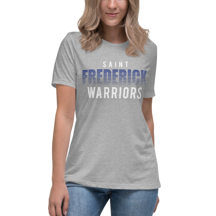 St. Frederick High School Warriors Grey Women's T-shirt 024