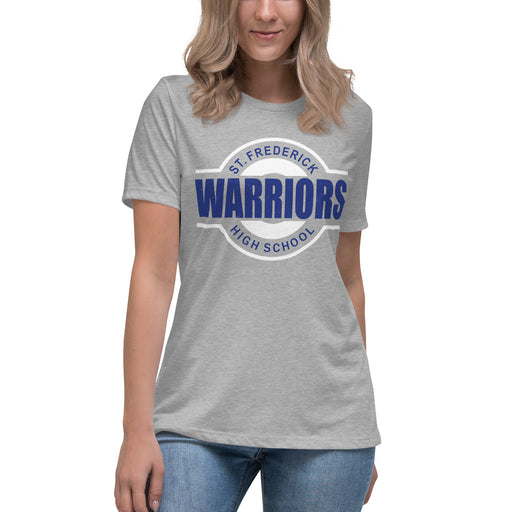 St. Frederick High School Warriors Grey Women's T-shirt 011