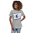 Woman wearing St. Frederick High School Warriors Grey Women's T-shirt 223