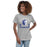 Woman wearing St. Frederick High School Warriors Grey Women's T-shirt 208