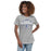 Woman wearing St. Frederick High School Warriors Grey Women's T-shirt 211