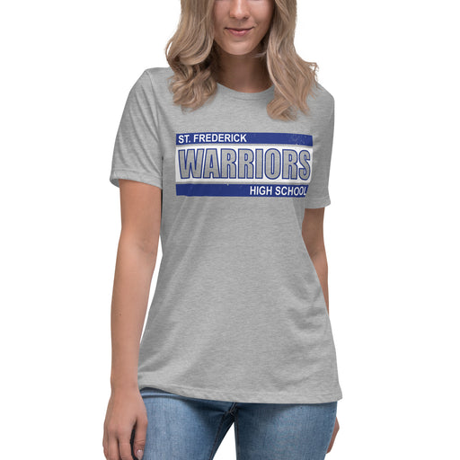 St. Frederick High School Warriors Grey Women's T-shirt 098