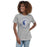 Woman wearing St. Frederick High School Warriors Grey Women's T-shirt 201