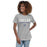 Woman wearing Taylor High School Mustangs Women's Grey T-shirt 003