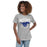 Woman wearing Taylor High School Mustangs Women's Grey T-shirt 213