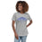 Woman wearing Taylor High School Mustangs Women's Grey T-shirt 009