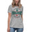 The Woodlands High School Highlanders Athletic Grey Women's T-shirt 217