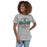 Woman wearing The Woodlands High School Highlanders Athletic Grey Women's T-shirt 217