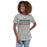 Woman wearing The Woodlands High School Highlanders Athletic Grey Women's T-shirt 024