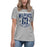 Tomball Memorial High School Wildcats Women's Grey T-shirt 213