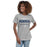 Woman wearing Tomball Memorial High School Wildcats Women's Grey T-shirt 003