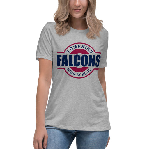 Tompkins High School Falcons Women's Grey T-shirt 011