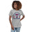 Woman wearing Tompkins High School Falcons Women's Grey T-shirt 208