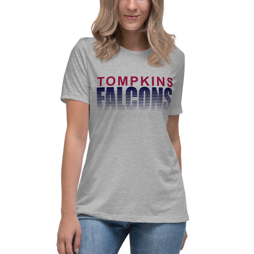 Tompkins High School Falcons Women's Grey T-shirt 024