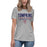 Tompkins High School Falcons Women's Grey T-shirt 003