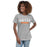 Woman wearing United High School Longhorns Women's Grey T-shirt 021